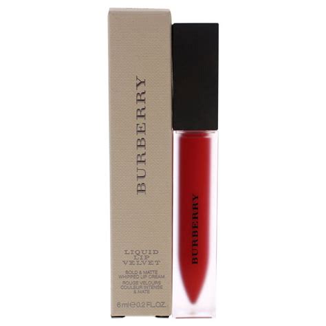 burberry lip velvet regiment red|Burberry liquid lip velvet.